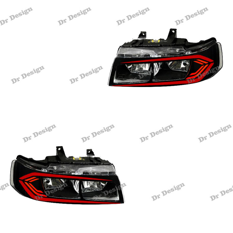 چراغ جلو اسپرت سمند طرح دوج قرمز