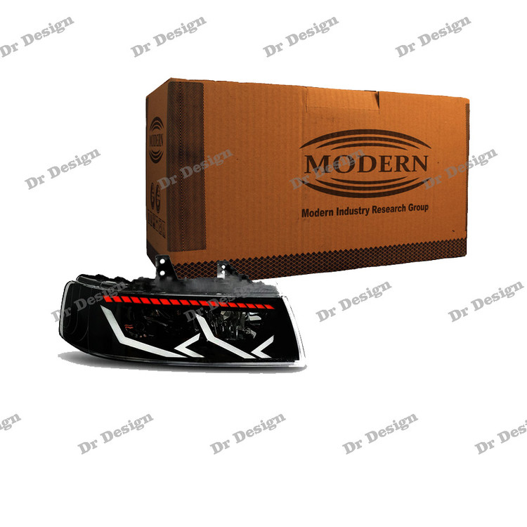 چراغ جلو اسپرت سمند مدرن طرح لامبورگینی داخل مشکی