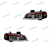 چراغ اسپرت پارس طرح بی ام و سفید قرمز