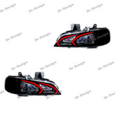 چراغ اسپرت پارس مدل بنز سفید انبه ای