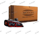 چراغ جلو اسپرت پارس مدرن طرح هگزا قرمز