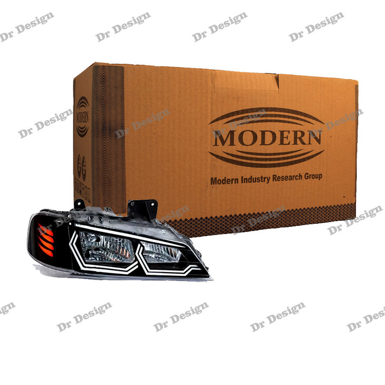 چراغ جلو اسپرت پارس مدرن طرح هگزا سفید