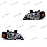 چراغ جلو اسپرت پارس طرح هگزا سفید