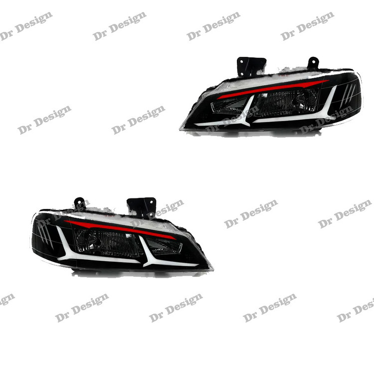 چراغ جلو اسپرت پارس طرح اونتادور سفید قرمز