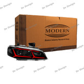 چراغ جلو اسپرت پارس مدرن طرح اونتادور قرمز