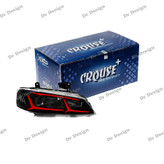 چراغ جلو اسپرت پارس کروز طرح اونتادور قرمز