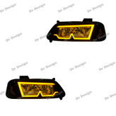 چراغ جلو اسپرت پراید طرح M انبه ای