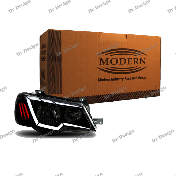 چراغ جلو اسپرت پراید مدرن طرح آواتار سفید