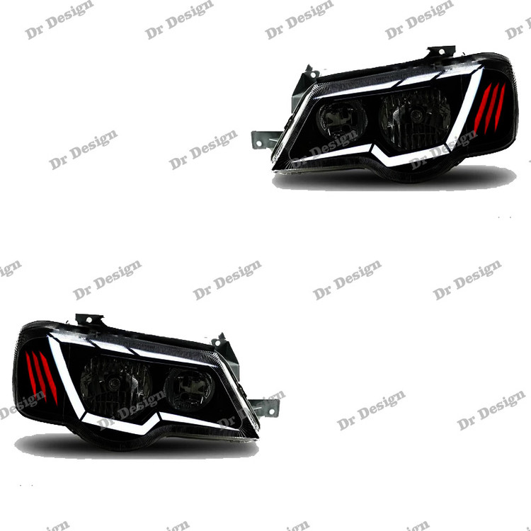 چراغ جلو اسپرت پراید طرح آواتار سفید