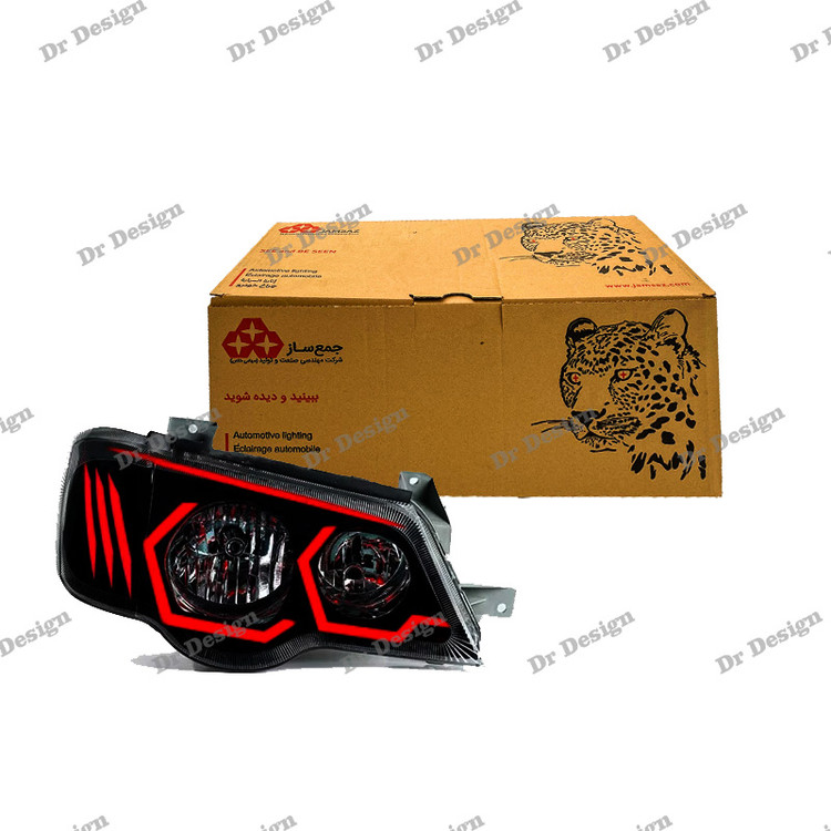 چراغ اسپرت پراید جمع ساز 132 ، 111 طرح بی ام و قرمز