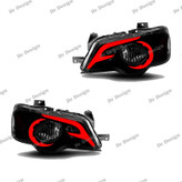 چراغ جلو اسپرت پراید طرح F داخل مشکی