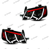 چراغ جلو اسپرت پراید مدل لامبورگینی ابرویی قرمز