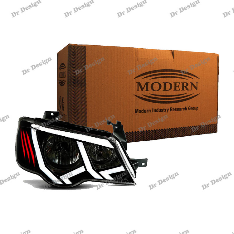 چراغ جلو اسپرت پراید مدرن مدل لامبورگینی سفید