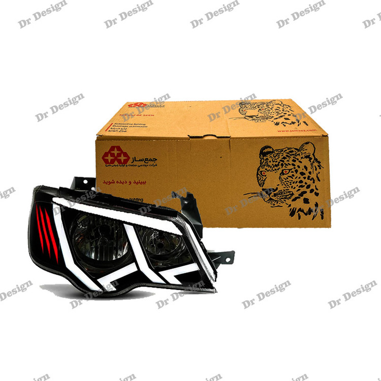 چراغ جلو اسپرت پراید جمع ساز مدل لامبورگینی سفید