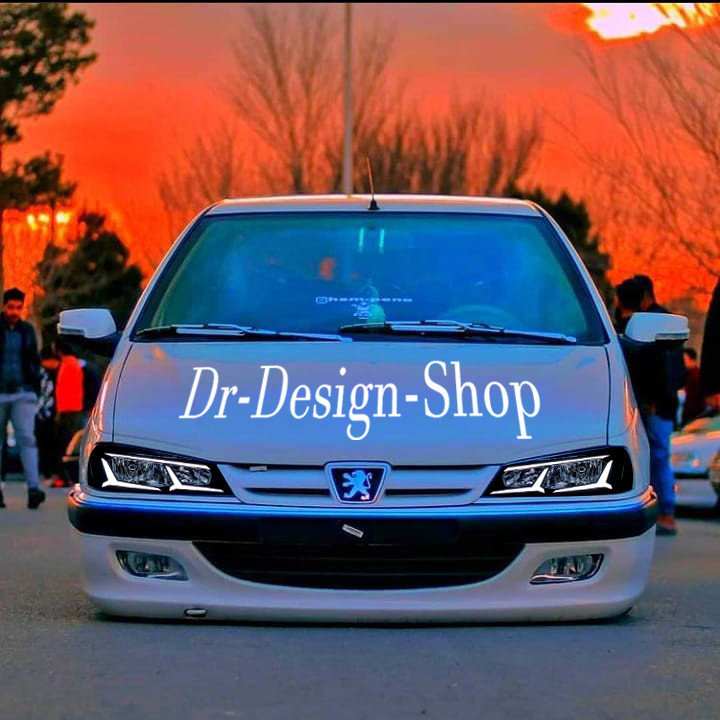 چراغ جلو اسپرت پارس طرح اونتادور سفید