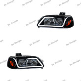 چراغ جلو اسپرت پراید طرح آکورد سفید