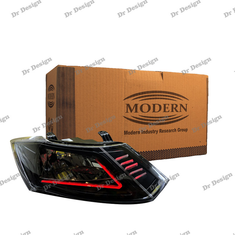 چراغ جلو اسپرت ساینا و کوییک مدرن طرح نایک قرمز