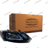 چراغ جلو اسپرت ساینا و کوییک مدرن طرح نایک سفید