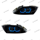 چراغ اسپرت ساینا و کوییک طرح بی ام و آبی یخی