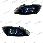 چراغ اسپرت ساینا و کوییک طرح بی ام و سفید