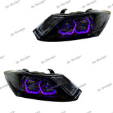 چراغ اسپرت ساینا و کوییک طرح بی ام و بنفش