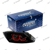 چراغ اسپرت ساینا و کوییک کروز طرح بی ام و قرمز