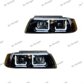 چراغ اسپرت سمند طرح ال سفید داخل مشکی