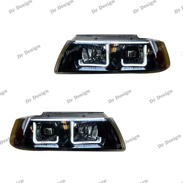 چراغ اسپرت سمند طرح ال سفید داخل مشکی