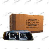 چراغ اسپرت سمند مدرن طرح ال سفید داخل مشکی