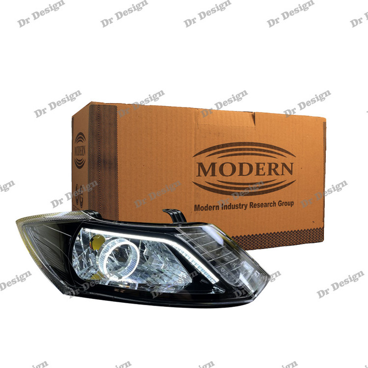 چراغ جلو اسپرت ساینا و کوییک مدرن طرح انگری سفید