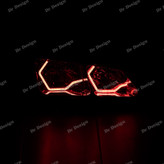 چراغ جلو اسپرت پارس طرح Bmw قرمز