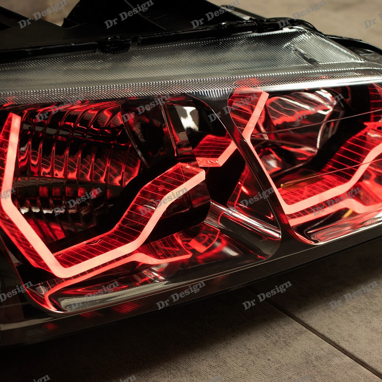 چراغ جلو اسپرت پارس طرح Bmw قرمز