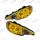 چراغ جلو اسپرت 206 طرح انگری طلایی