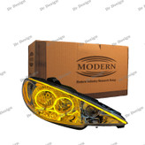 چراغ جلو اسپرت 206 مدرن طرح انگری طلایی