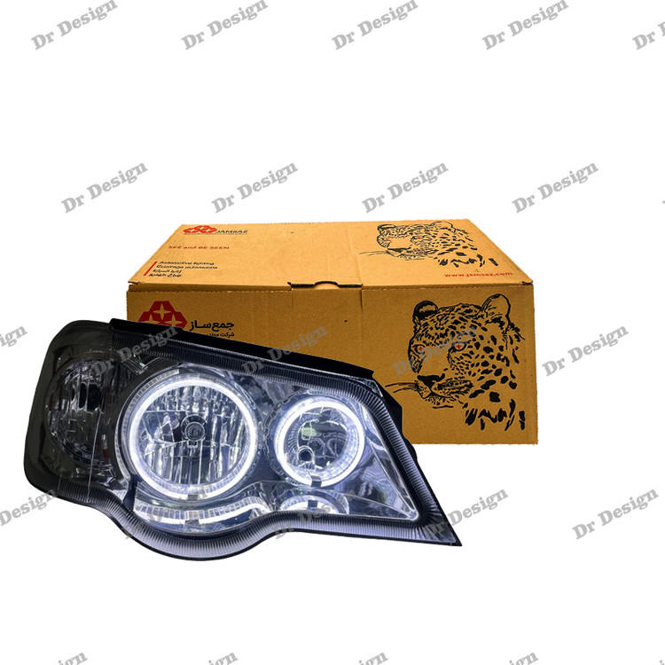 چراغ جلو اسپرت پراید جمع ساز حلقه سه بعدی سفید