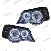 چراغ جلو اسپرت پراید حلقه سه بعدی سفید