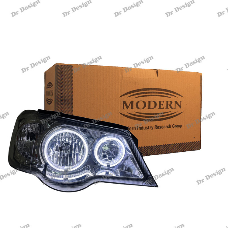 چراغ جلو اسپرت پراید مدرن حلقه سه بعدی سفید