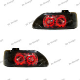 چراغ جلو اسپرت پراید طرح حلقه سه بعدی قرمز داخل مشکی