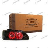 چراغ جلو اسپرت پراید مدرن طرح حلقه سه بعدی قرمز داخل مشکی