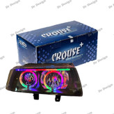 چراغ جلو اسپرت سمند کروز طرح حلقه فولکالر دو حالته داخل مشکی