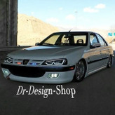 چراغ جلو اسپرت پارس طرح ام سفید