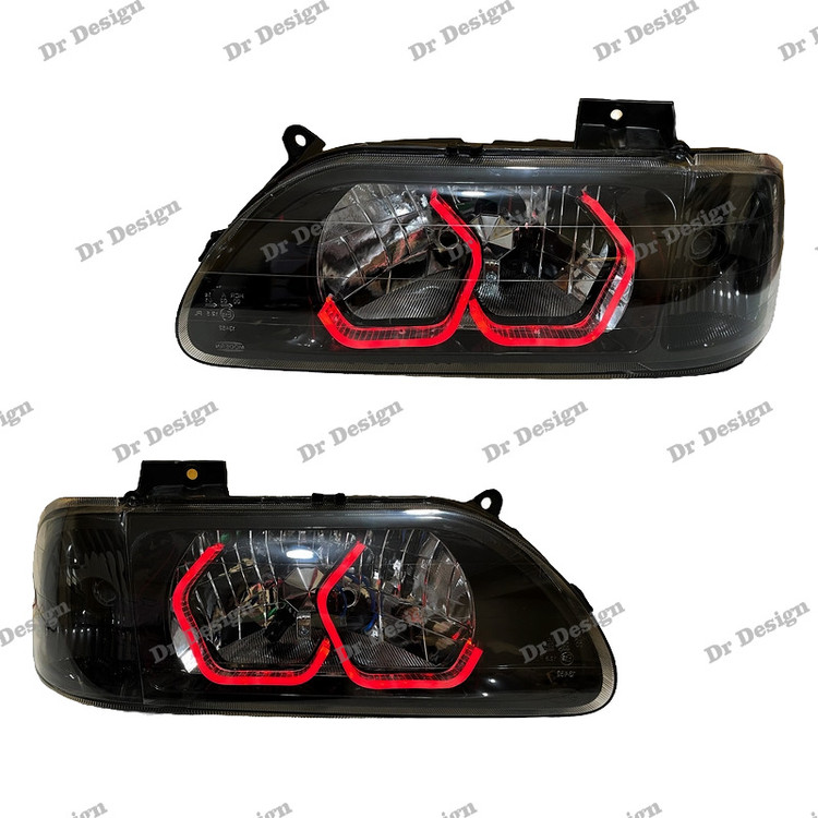 چراغ جلو اسپرت پراید طرح آی 8 قرمز