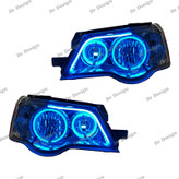 چراغ جلو اسپرت پراید طرح حلقه آبی یخی