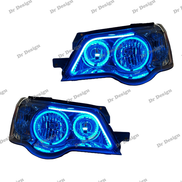 چراغ جلو اسپرت پراید طرح حلقه آبی یخی