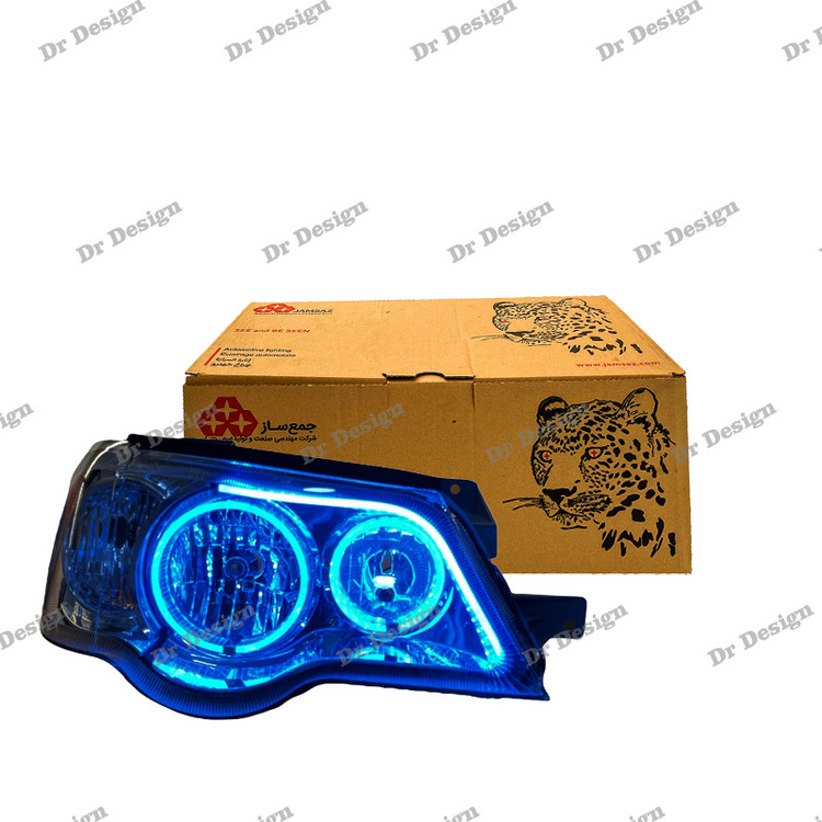 چراغ جلو اسپرت جمع ساز پراید طرح آبی یخی