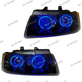 چراغ اسپرت سمند طرح حلقه سه بعدی آبی داخل مشکی