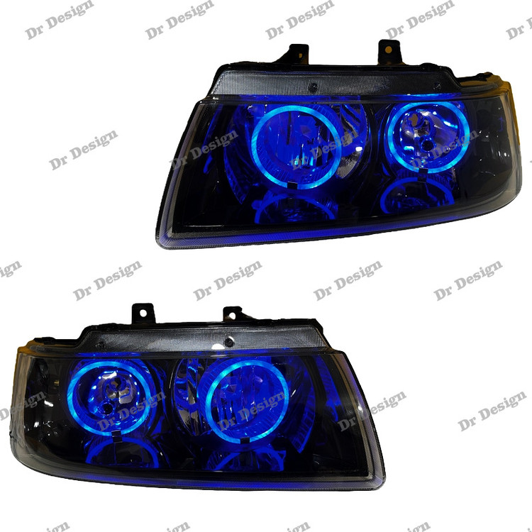 چراغ اسپرت سمند طرح حلقه سه بعدی آبی داخل مشکی