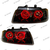 چراغ اسپرت سمند طرح حلقه سه بعدی قرمز داخل مشکی