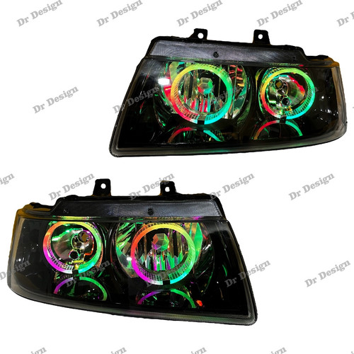 چراغ اسپرت سمند طرح حلقه سه بعدی فولکالر داخل مشکی