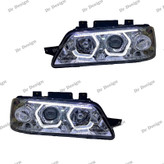 چراغ جلو اسپرت 405 طرح هگزا سه بعدی سفید